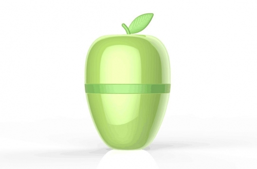 Apple shape sucking vibrator